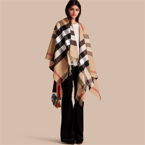 burberry blanket poncho|Burberry poncho shawl pockets.